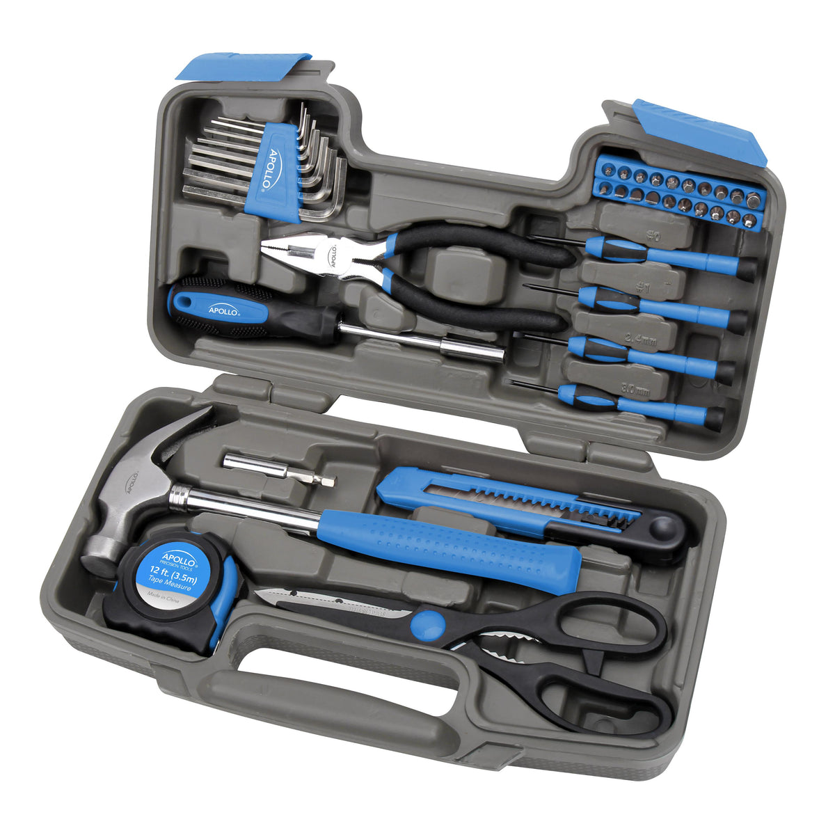 Apollo Tools 39 Piece General Tool Kit- Blue