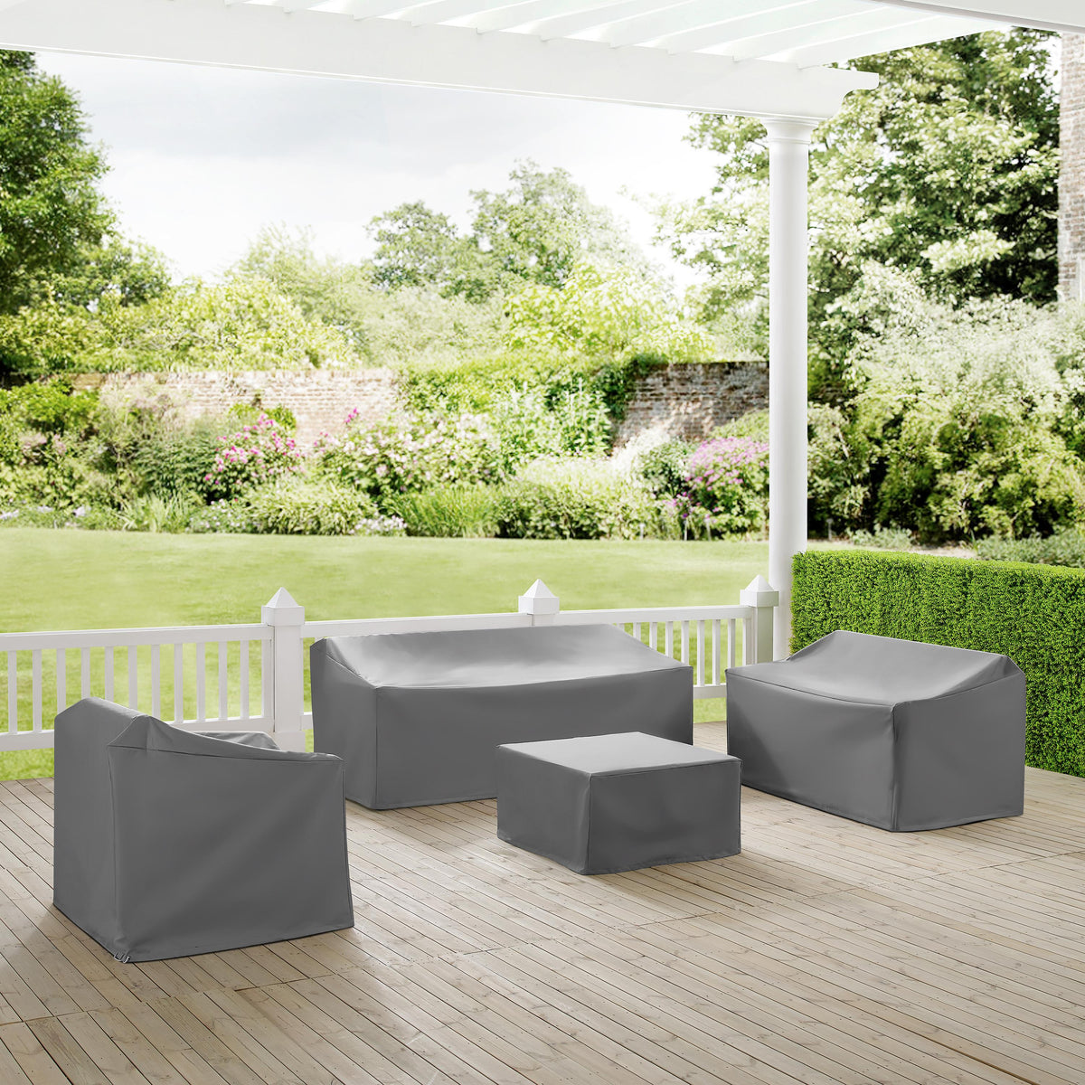 Crosley Outdoor 4Pc Outdoor Sectional Furniture Cover Set