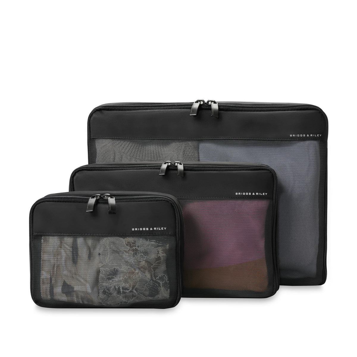 Briggs & Riley Check In Packing Cube Set - Black