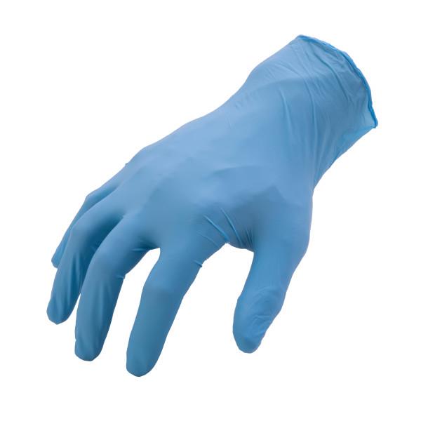 JS Products 212 Performance Latex Free Blue Disposable 5mil Nitrile Gloves, XL (100 Count)