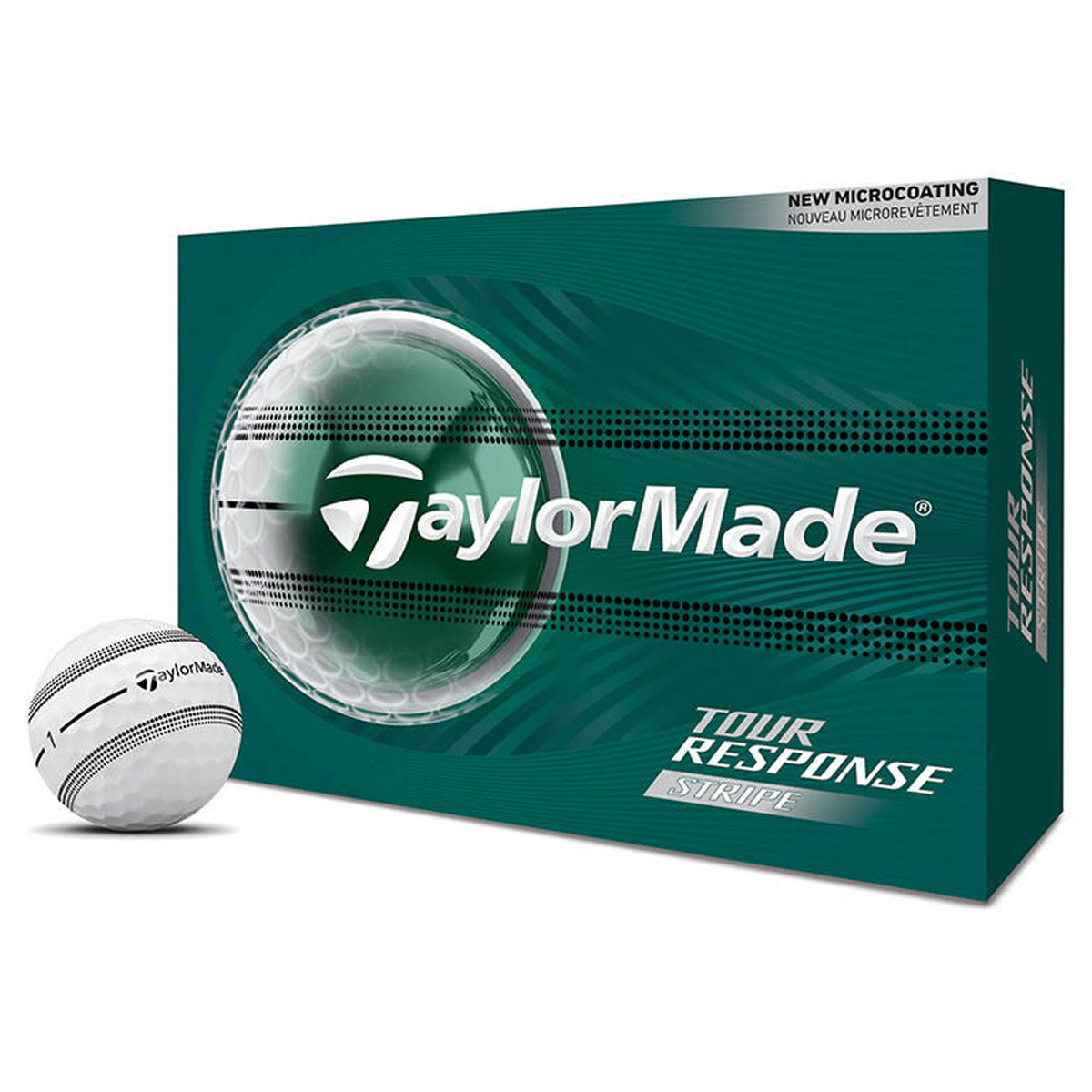 TaylorMade Tour Response Stripe Clear Golf Balls - 1 Dozen