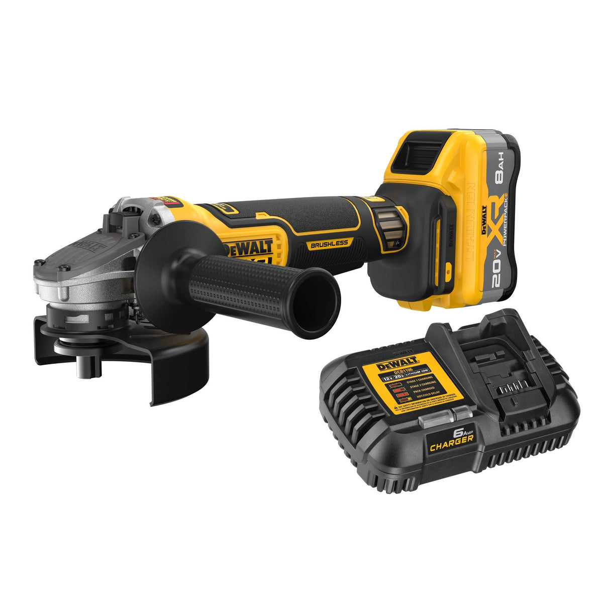 DeWalt 20V MAX XR Brushless Cordless 4.5"-5" Angle Grinder Kit w/ XR Powerpack