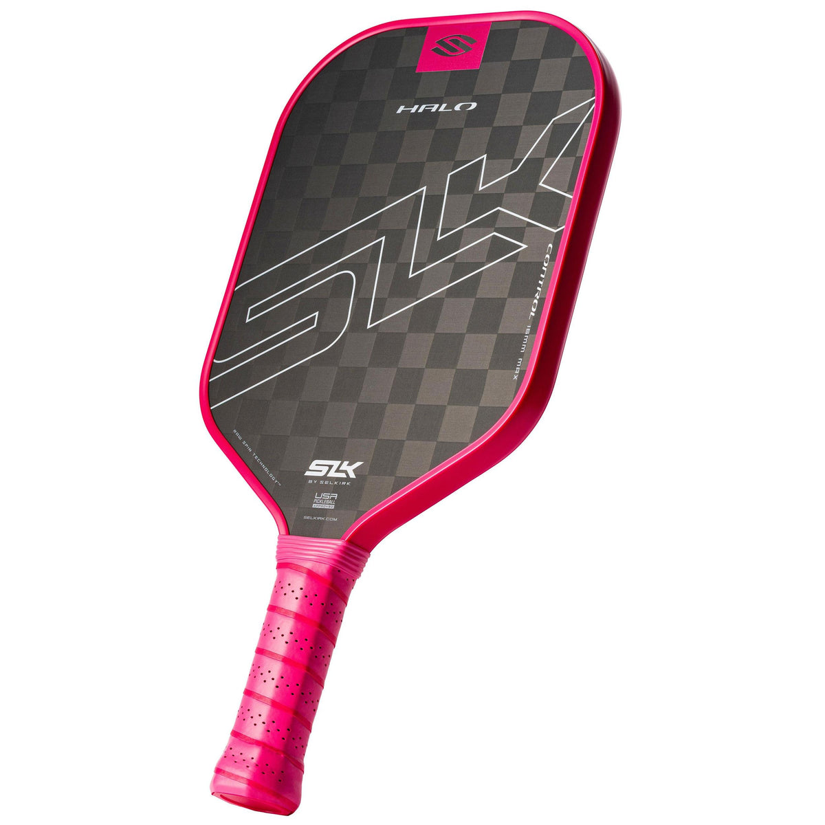 Selkirk SLK HALO Control Max Carbon Fiber Pickleball Paddle - Pink