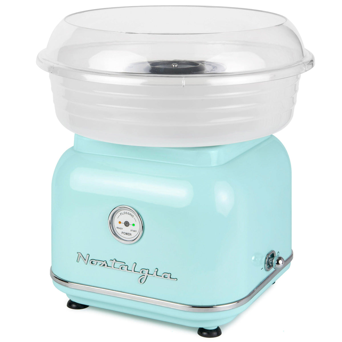Nostalgia Classic Retro Hard & Sugar Free Cotton Candy Maker Aqua