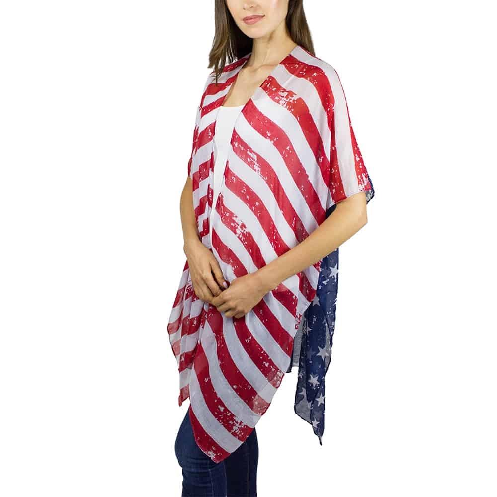 Just Jamie Kimono with Stars and Stripes