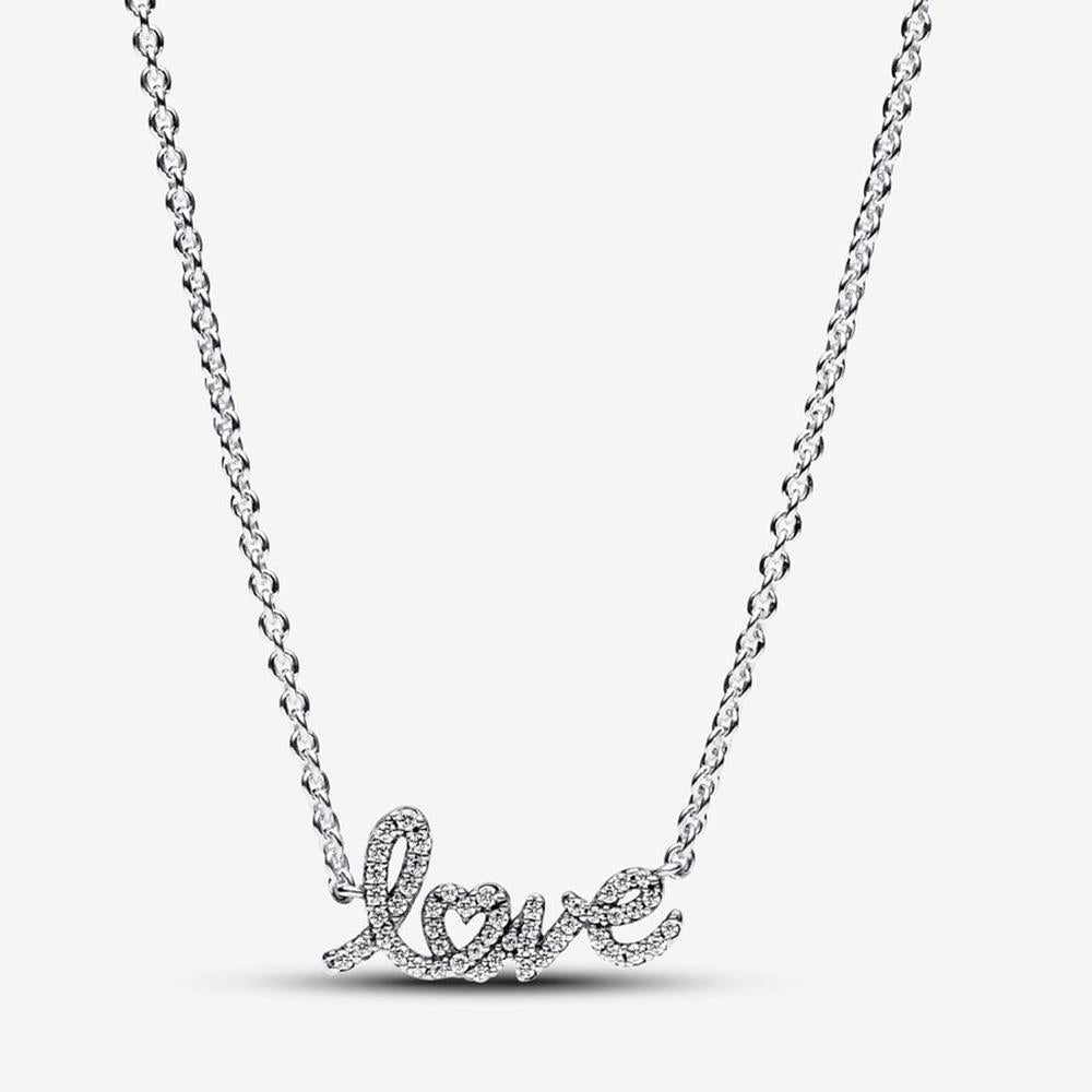 Pandora Handwritten Love Collier Necklace