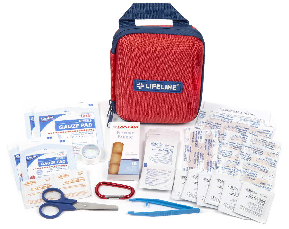 Lifeline Medium Hard-Shell Foam First Aid Kit - 53-Piece