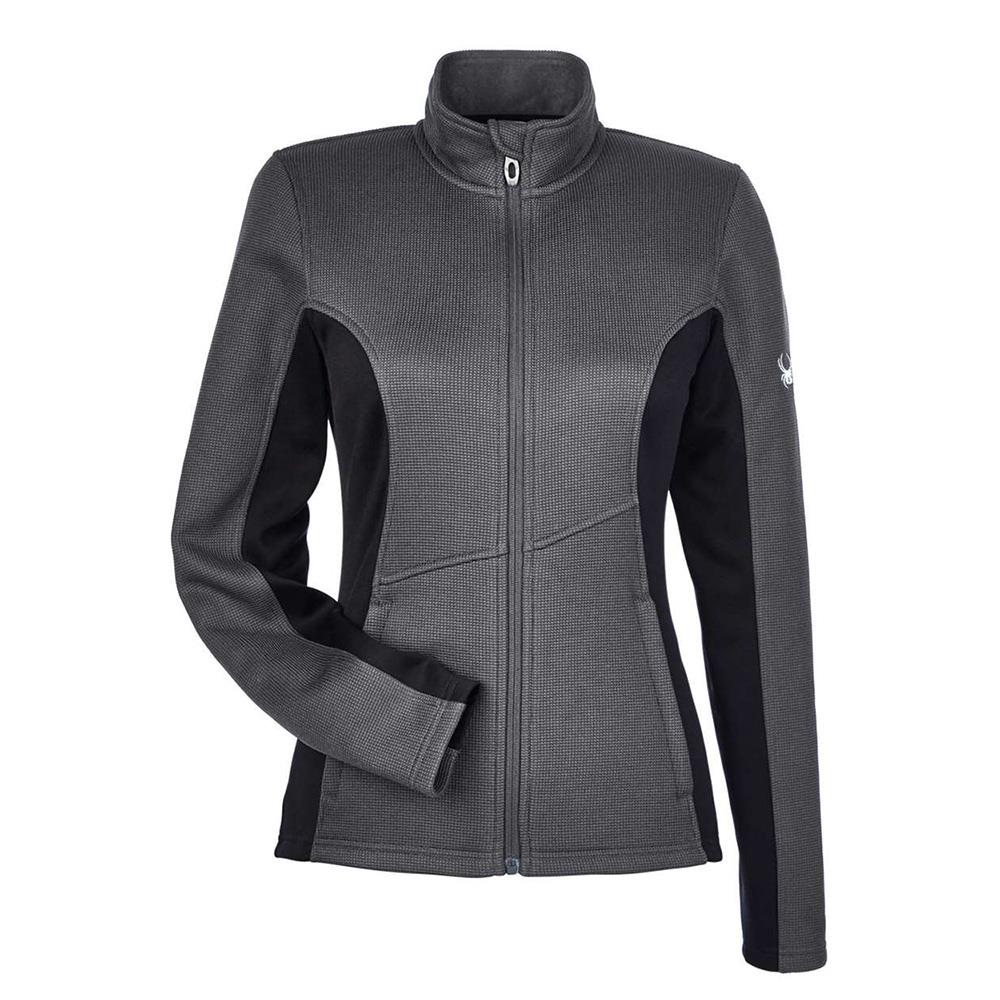 Spyder Womens Constant Full-Zip Sweater Fleece-Frontier/Black/White-2X
