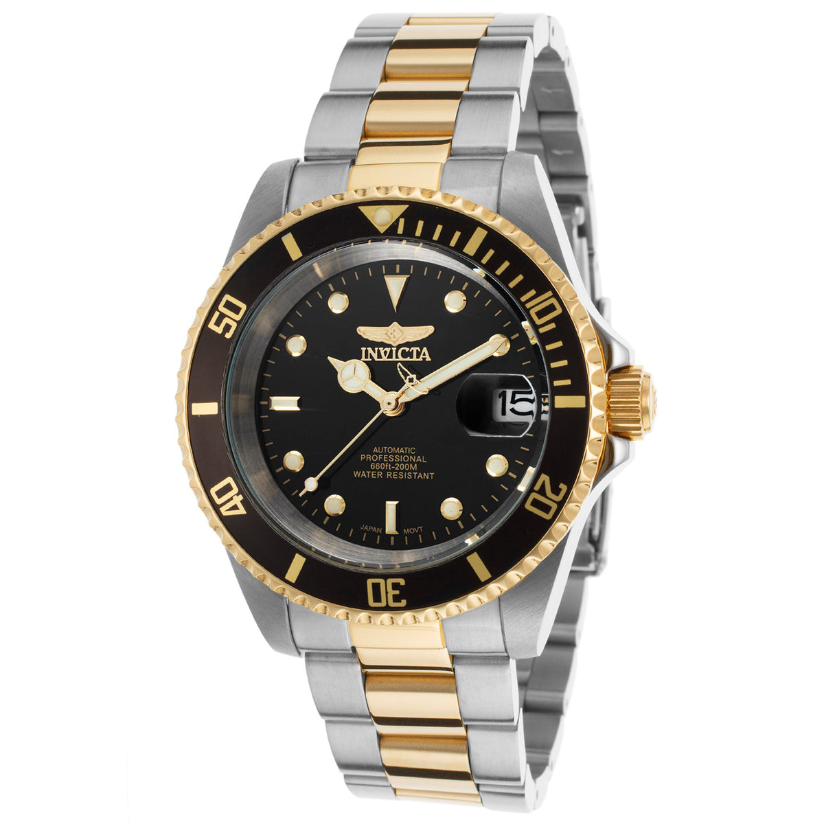 Invicta Men's Pro Diver Automatic 3 Hand Black Dial Watch
