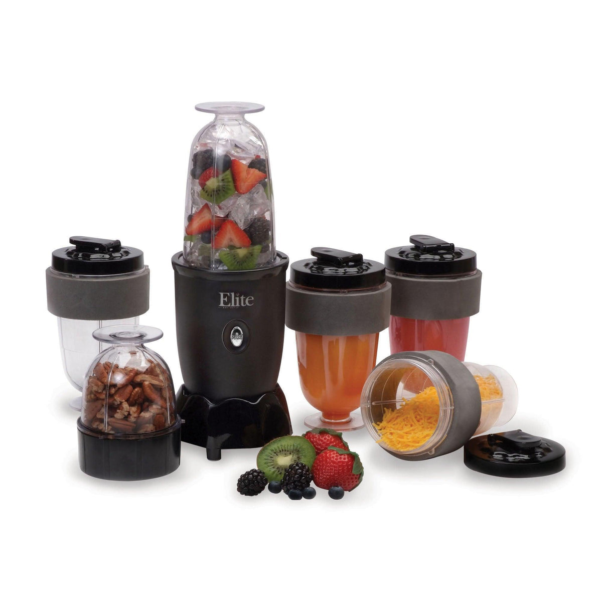 Elite Gourmet 17pc Personal Electric Blender w/ Pulse