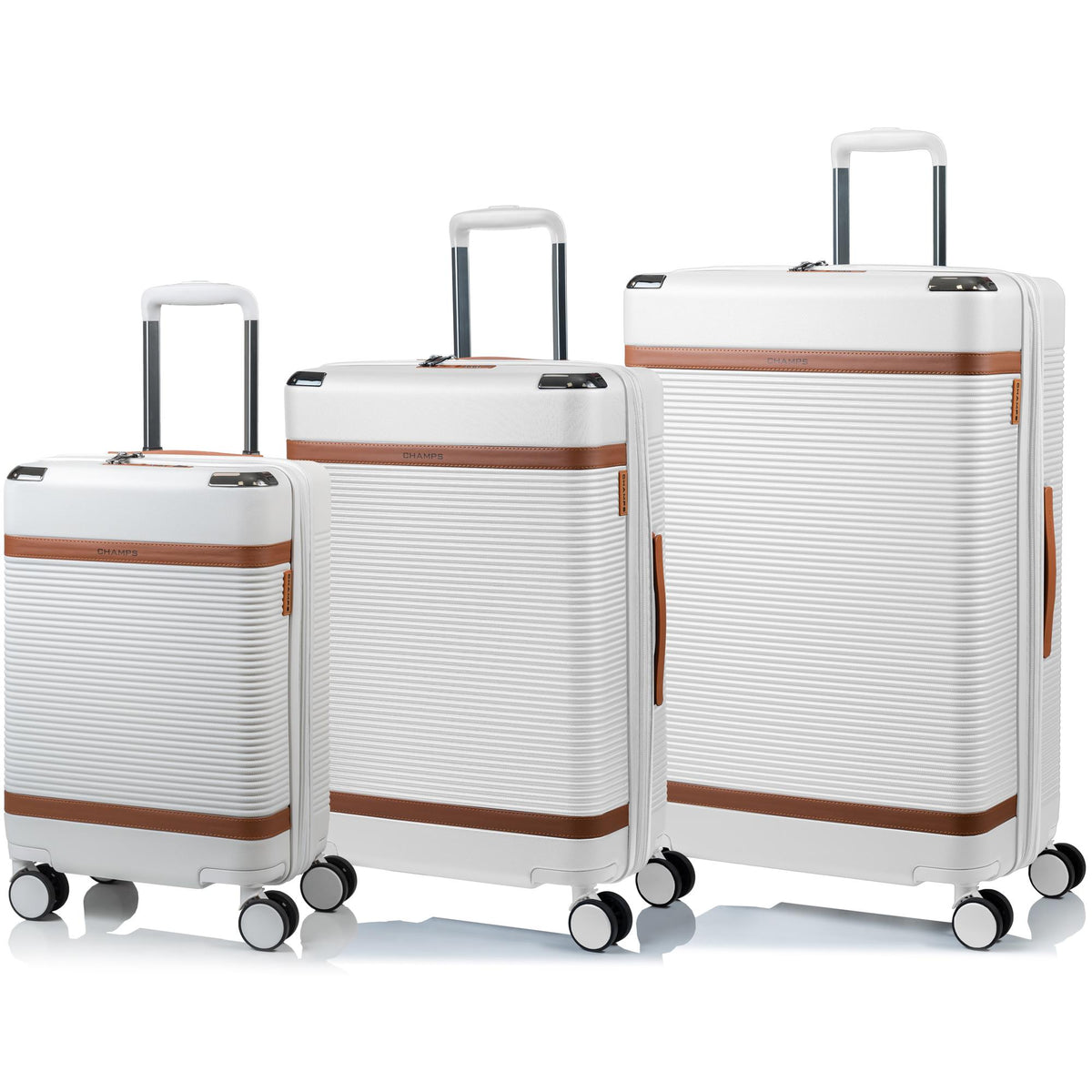 Champs Luggage Vintage III Hardside Luggage set Size 3 Pieces