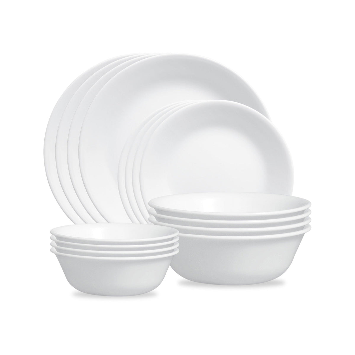 Corelle Winter Frost White 16pc Dinnerware Set