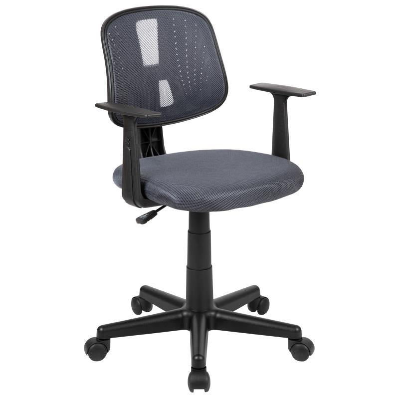 OSC Designs Mid-Back Gray Mesh Swivel Task Office Chair