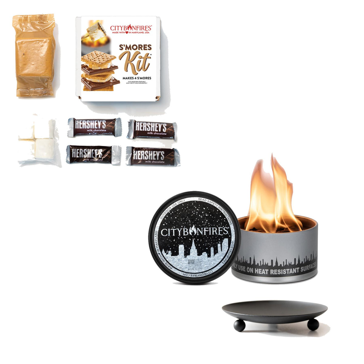 Char-Broil Grills City Bonfire Basic Smores Bundle