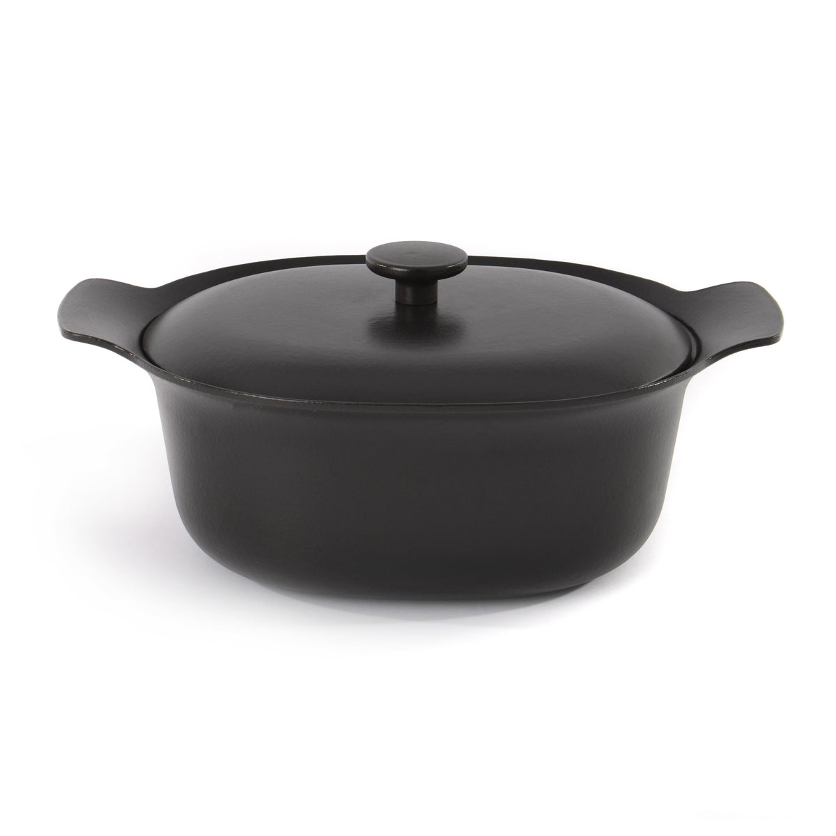 BergHOFF Ron Cast Iron 11" Dutch Oven 5.5qt. with Lid, Black