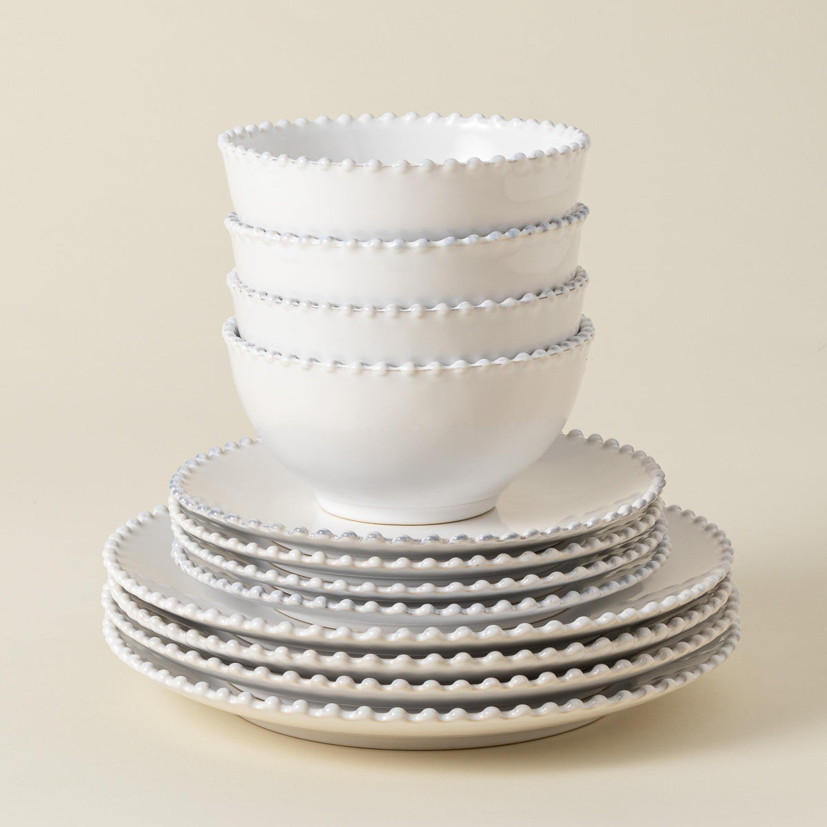 Casa Fina Pearl Place Setting Set w/ cereal bowl Size 12 Pieces
