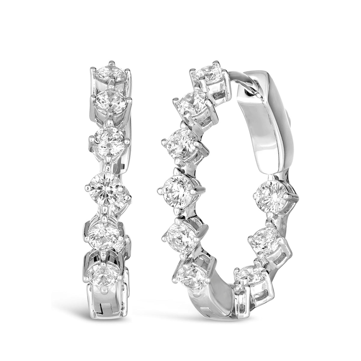 Anna Zuckerman Hoops For Days Earrings Size 3.50 CT