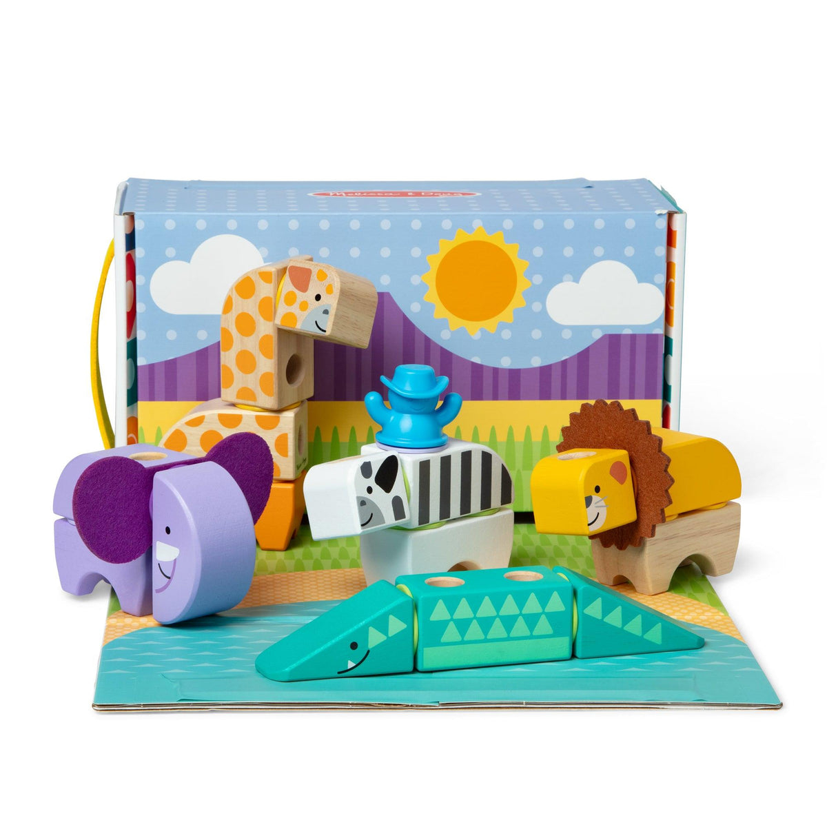 Melissa & Doug Blockables Safari Play Set Ages 2+ Years