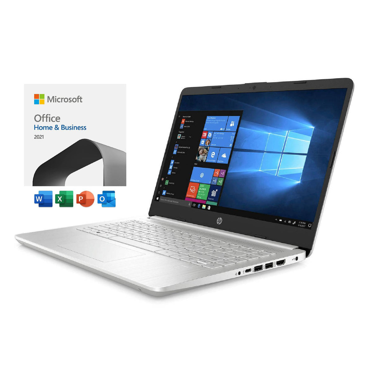 Hewlett Packard 15.6" Intel Notebook + Microsoft Office Home & Business 2024