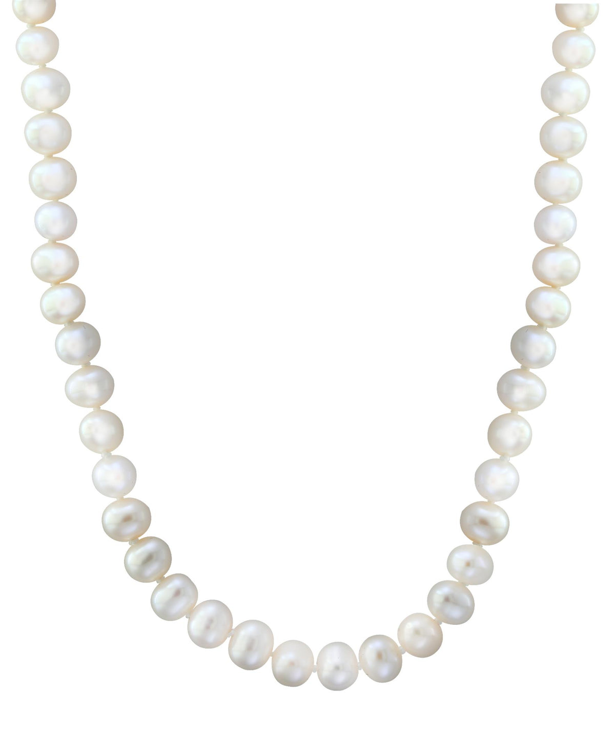 LALI Jewels 14K Yellow Gold White Fresh Water Pearl Necklace