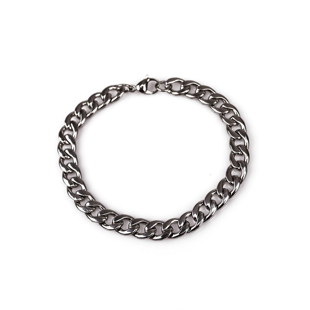 Completely Bella Men's Stainless Steel Curb Link Bracelet