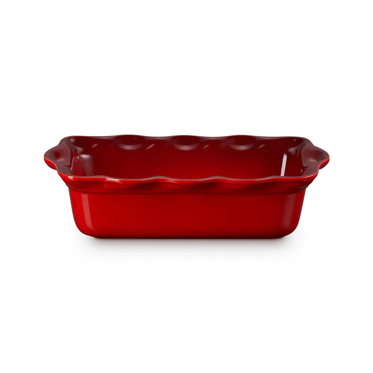Le Creuset 9" Heritage Stoneware Fluted Loaf Pan Cerise