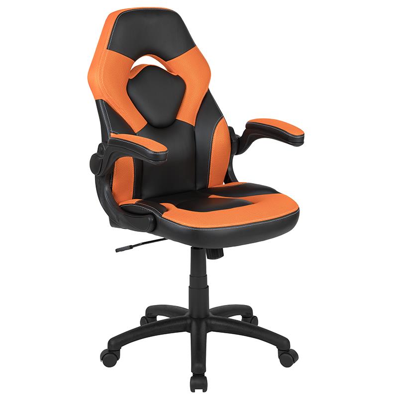 OSC Designs Orange/Black X10 Series Ergonomic Racing Style Gaming Chair