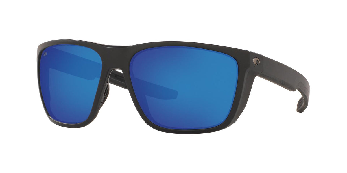Costa Del Mar Ferg Matte Black with Blue Mirror Polarized