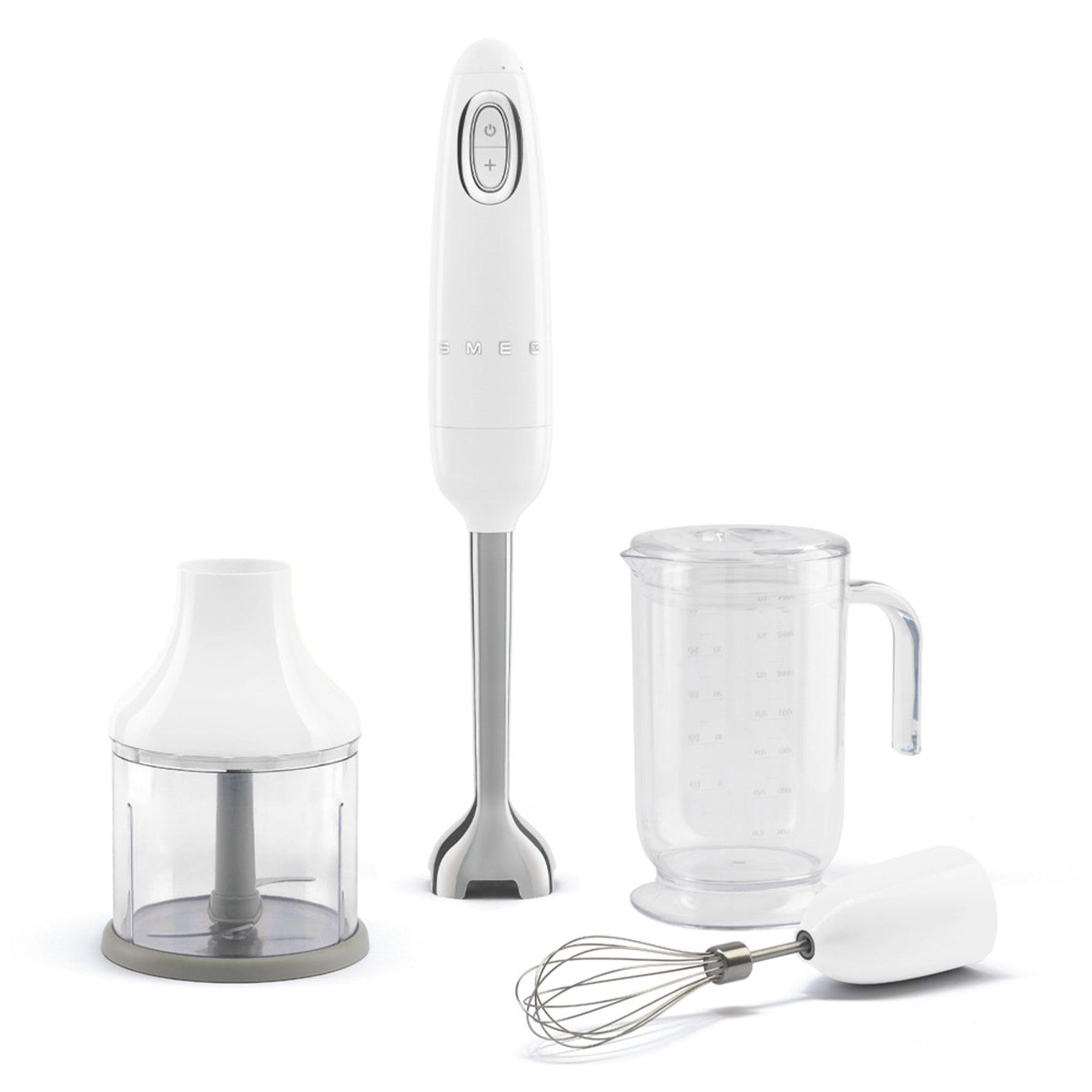 Smeg Retro Style Hand Blender w/ Accessories White