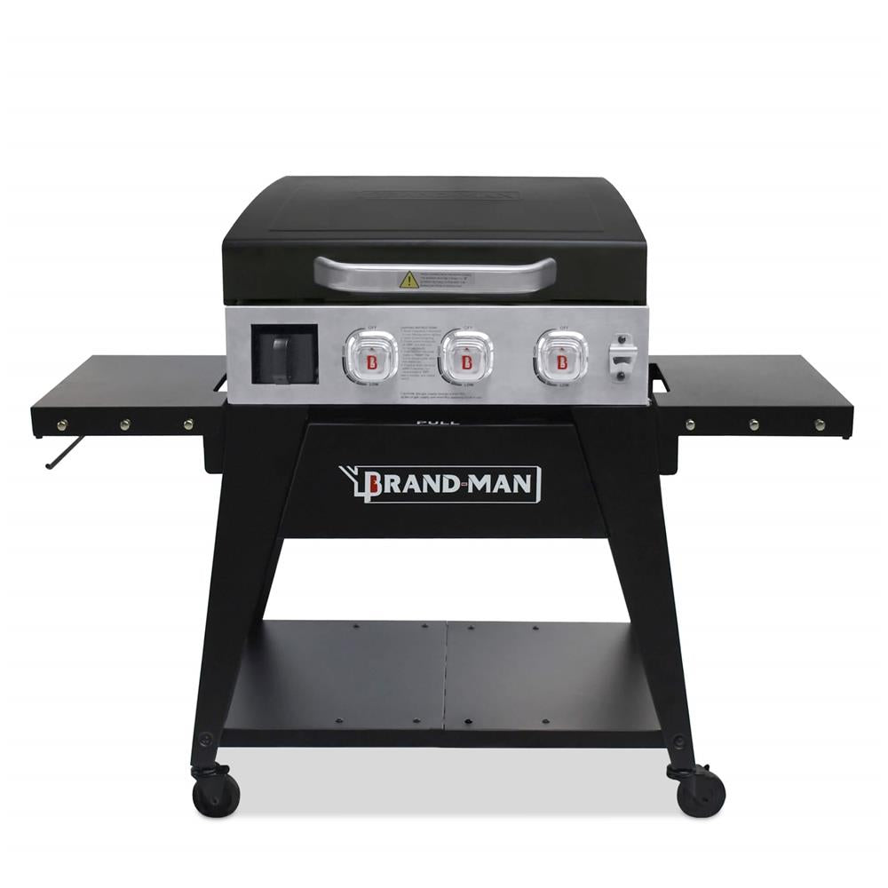Brand-Man Grills Badlands 3 Burner Gas Griddle w/Cart