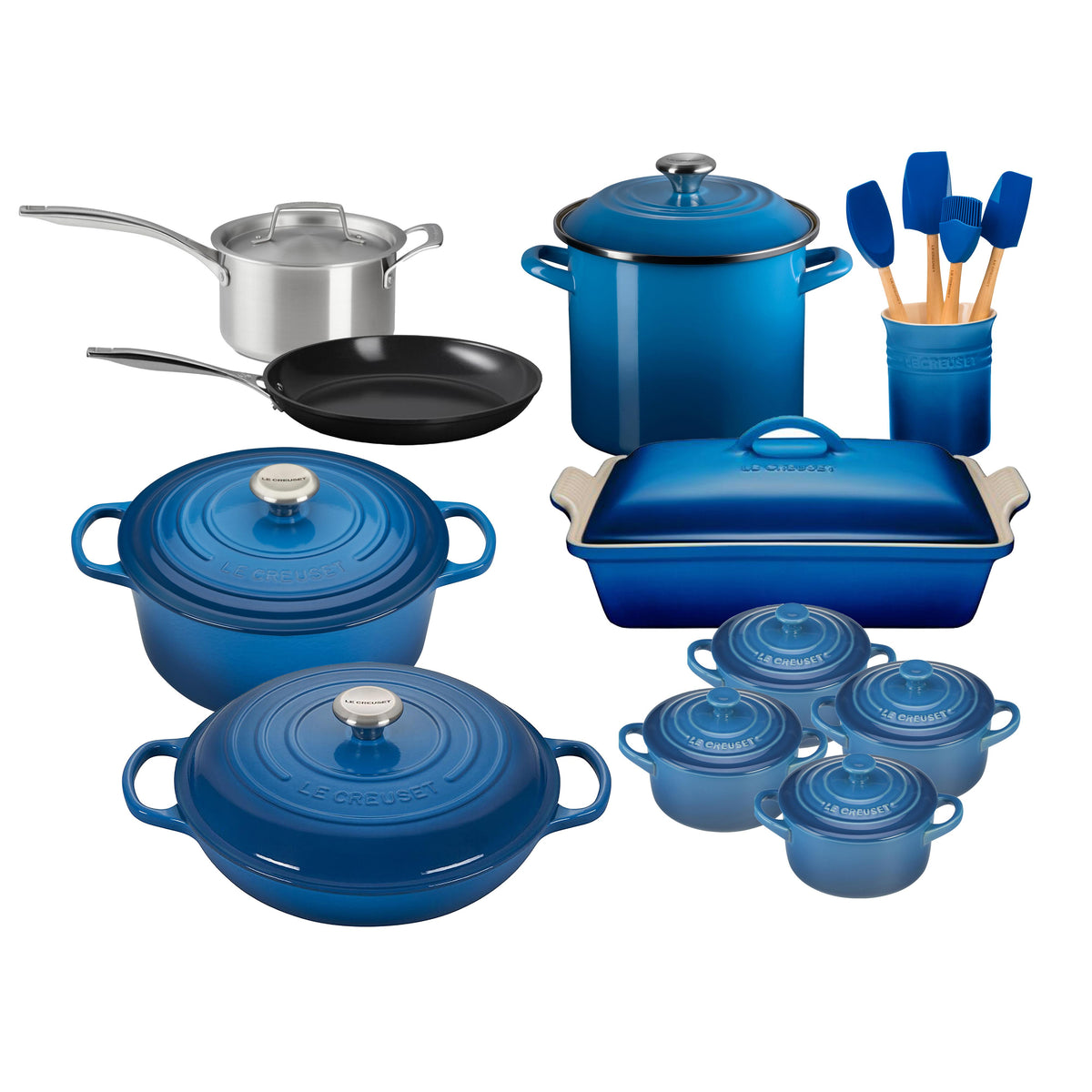 Le Creuset 20pc Mixed Material Kitchen Set Marseille