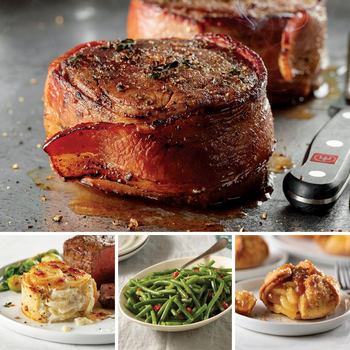 Omaha Steaks Bacon-Wrapped Filet Dinner for 4
