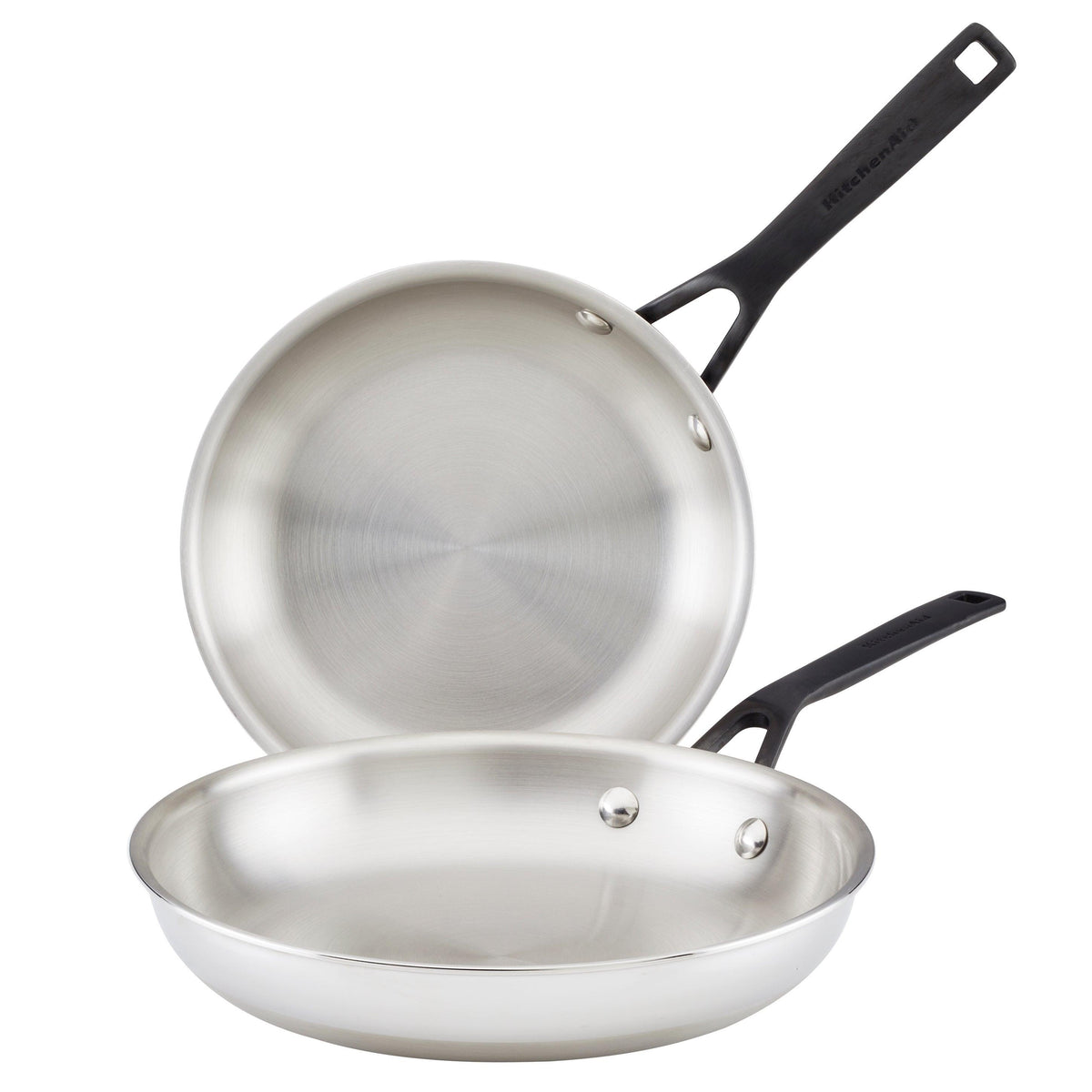 KitchenAid 5-Ply Clad Stainless Steel 2pc Fry Pans 8" & 10"
