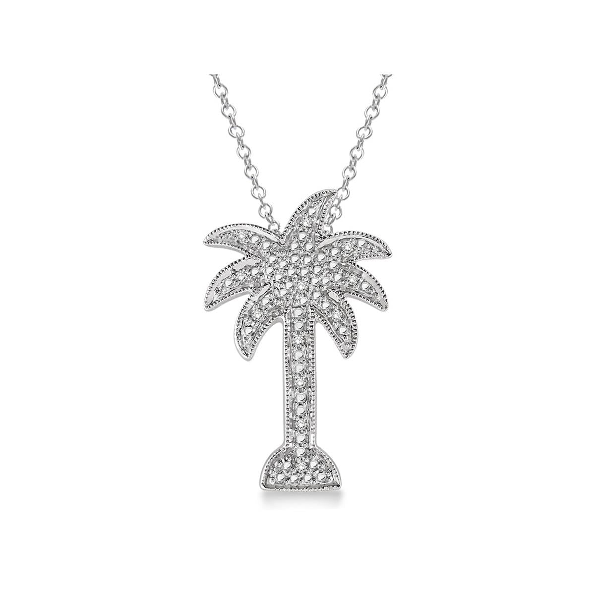 Jilco Diamond Palm Tree Necklace