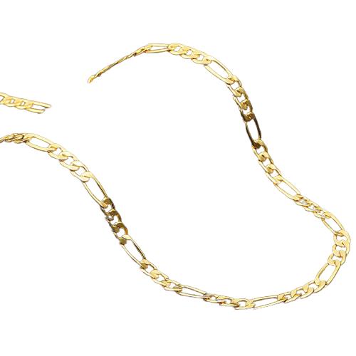 Completely Bella Men's 20" Gold Figaro Link Necklace