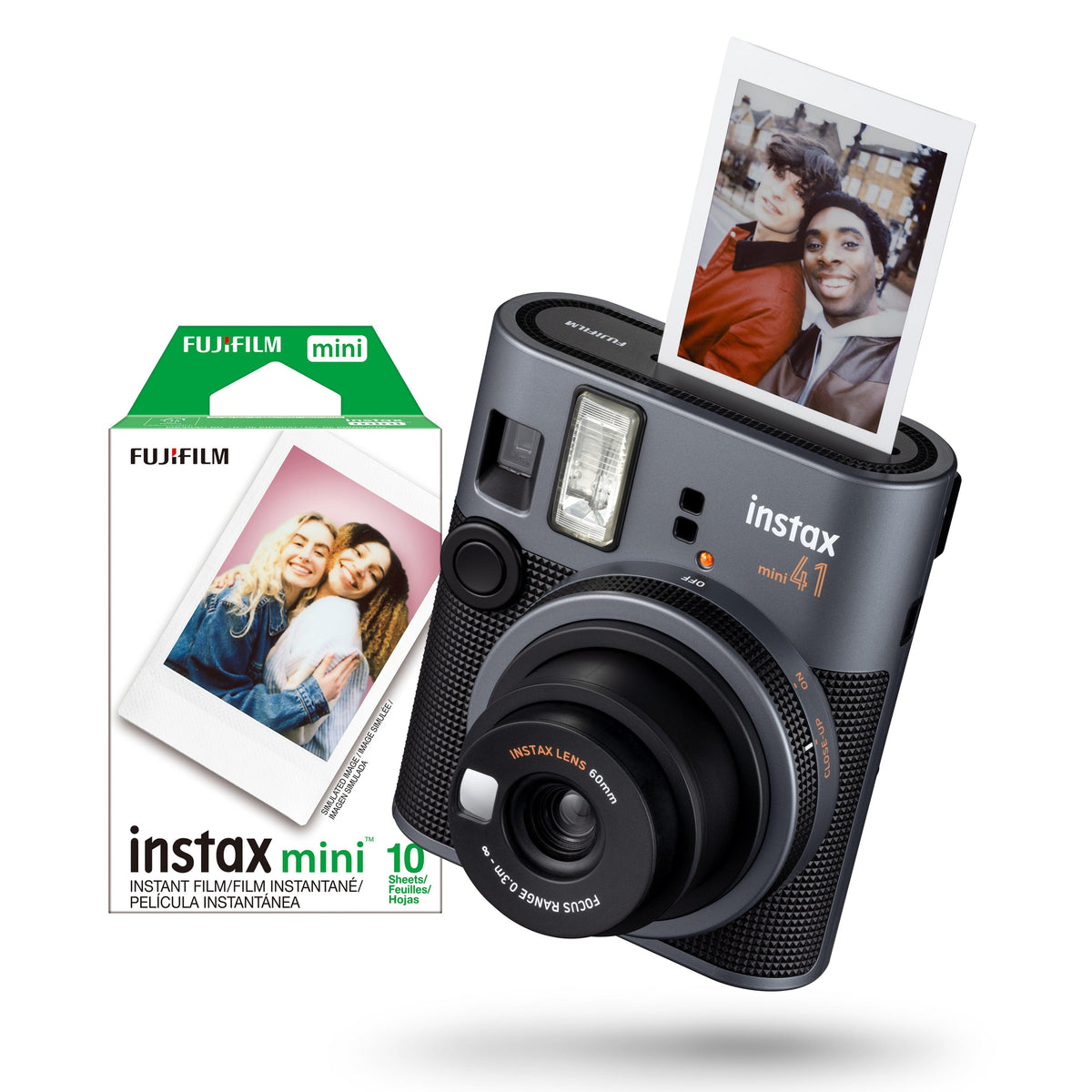 FujiFilm Instax Mini 41 Instant Photo Camera Bundle Black