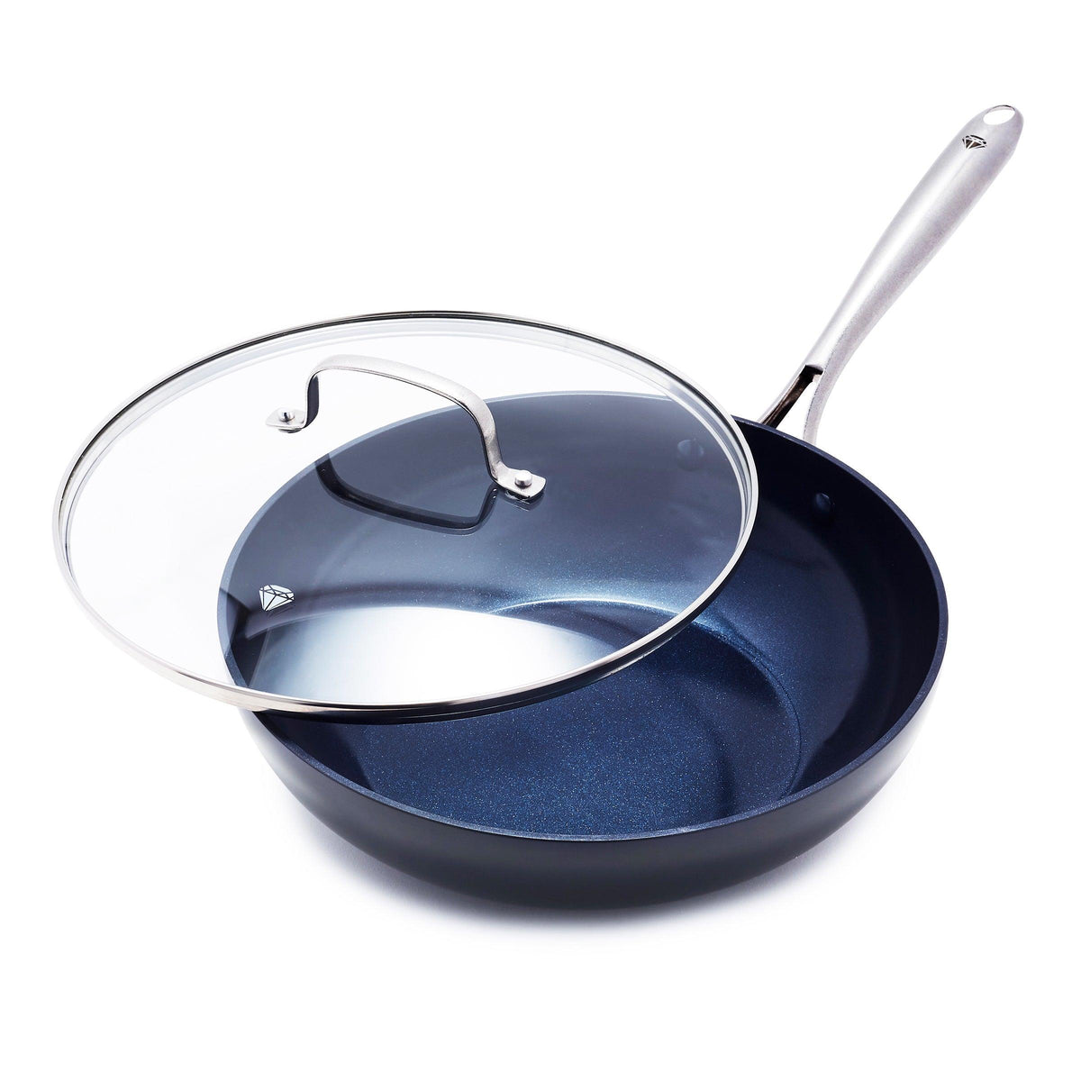 Blue Diamond Hard Anodized Pro 11" Ceramic Nonstick Frypan w/ Lid