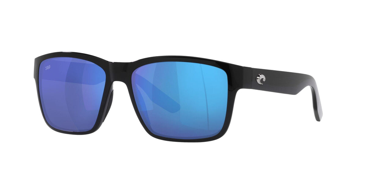 Costa Del Mar Paunch Sunglasses - (Frame) Black; (Lens) Blue Mirror, 580G