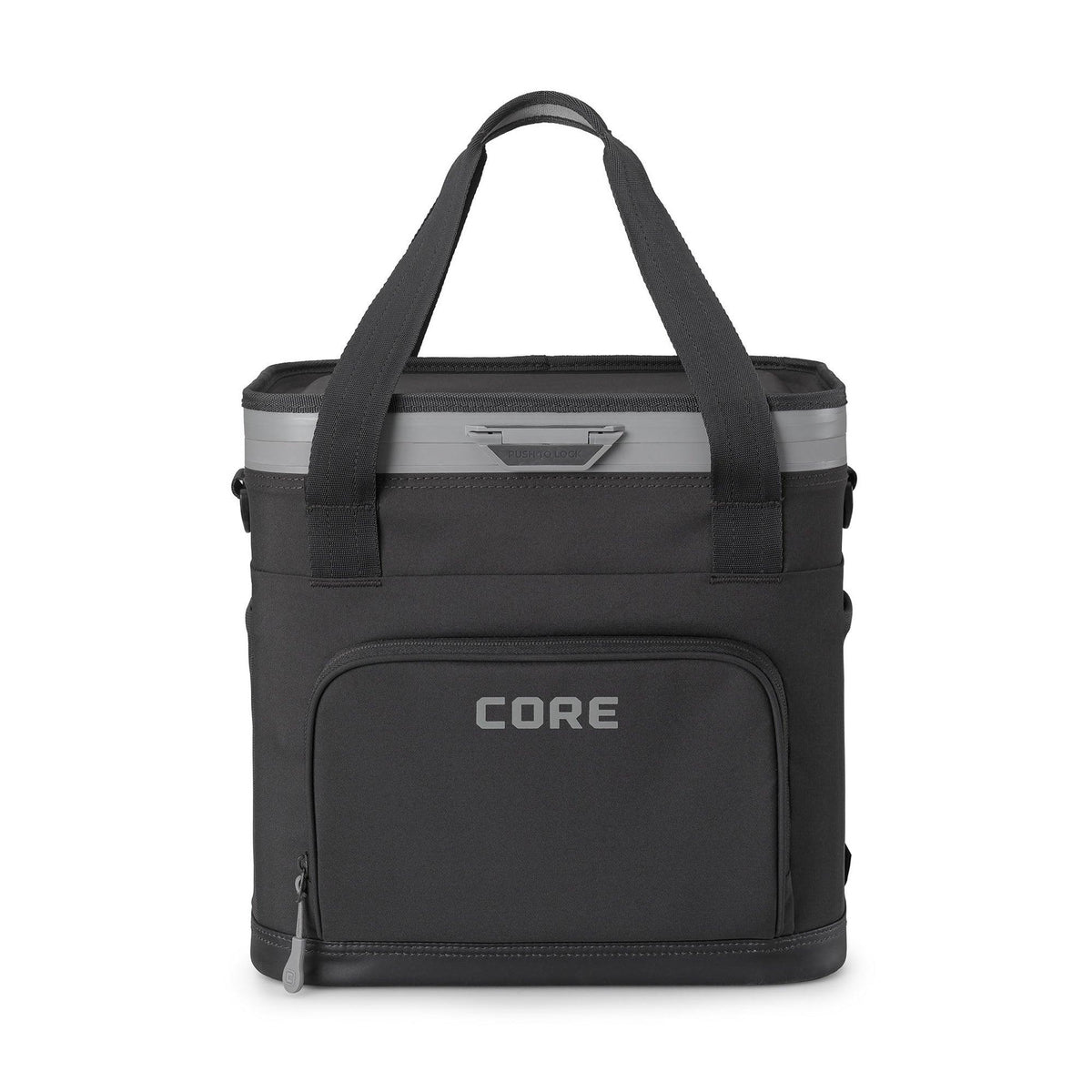 Core Equipment 24 Can FlipBack No-Zip Box Cooler Charcoal