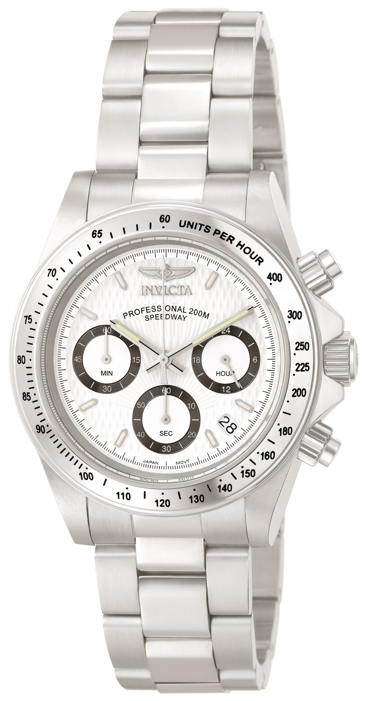 Invicta Men's Speedway Quartz Chronograph White Dial Watch