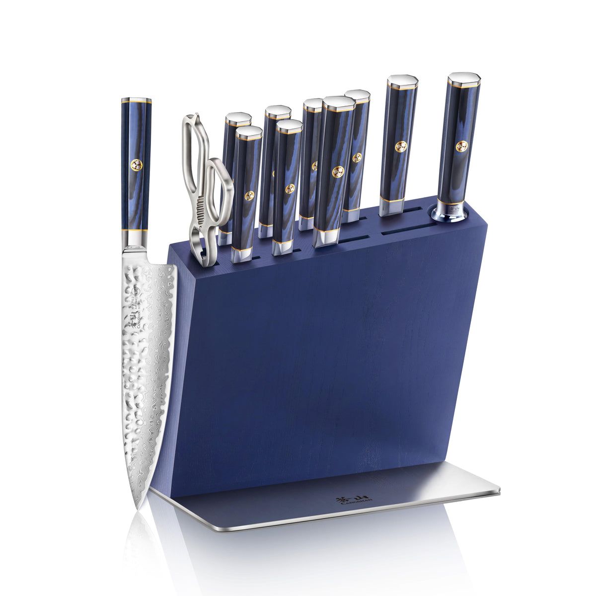 Cangshan 12-Piece KITA Series HUA Knife Block Set - Blue