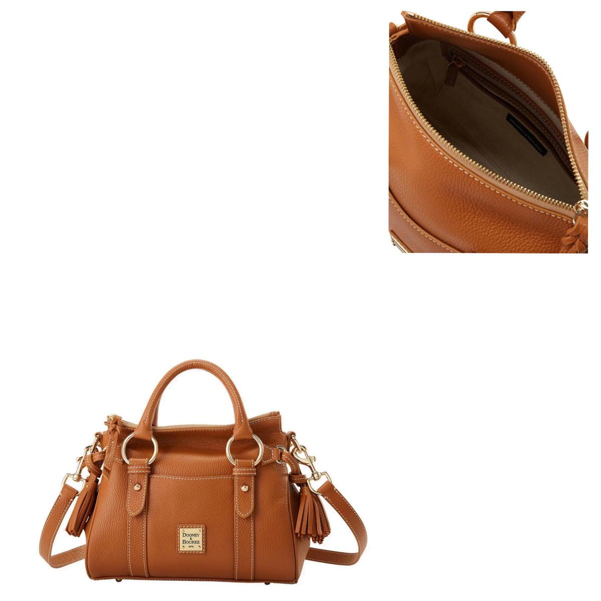 Dooney & Bourke Lucca Leather Satchel with Pocket