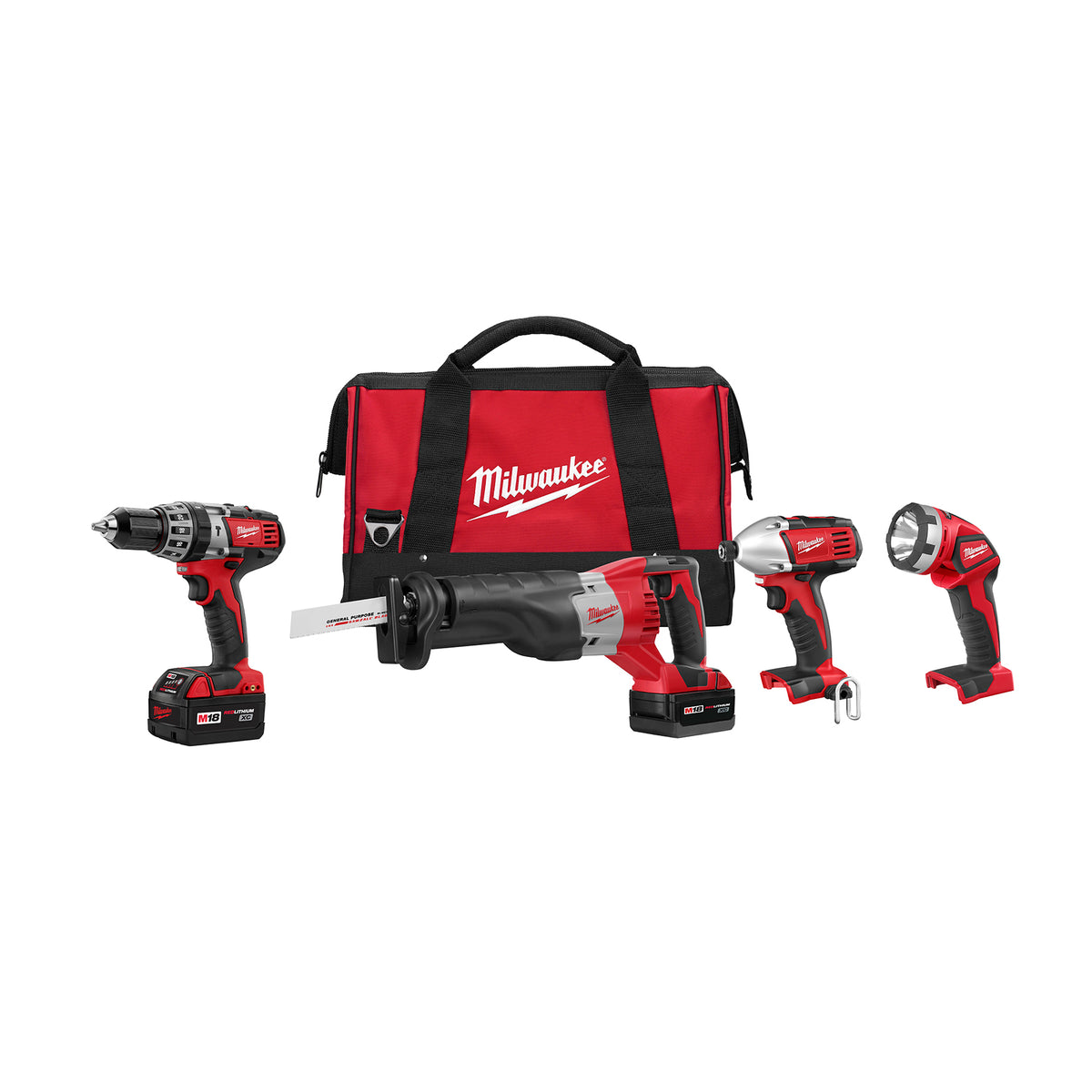 Milwaukee M18 Cordless Li-Ion 4-Tool Combo Kit