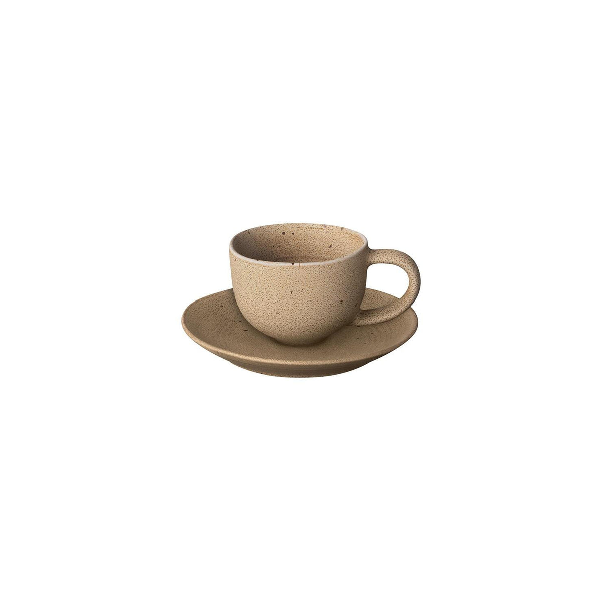 Blomus KUMI Stoneware Espresso Cups With Saucers - Set of 2