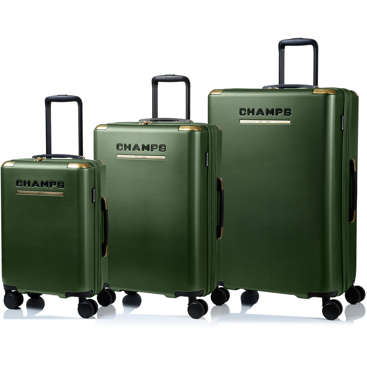 Champs Luggage Luxe II Hardside Luggage Set Size 3 Pieces