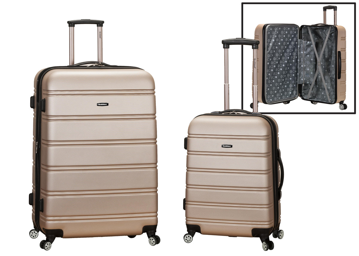 Rockland Luggage Melbourne, 2 Pc. Luggage Set - Champagne