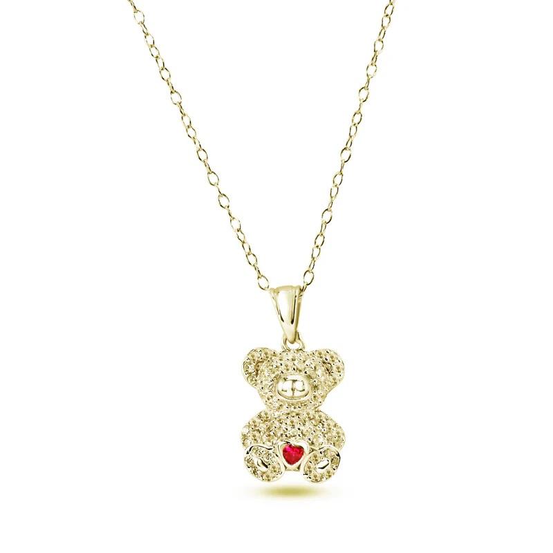 Infinity Luxe Jewelry Collection Bear Heart Pendant Necklace