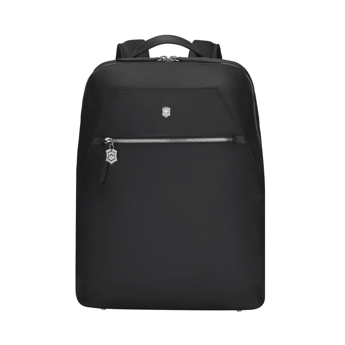 Victorinox Swiss Army Victoria Signature, Compact Backpack, 14'' Laptop Bag with 10'' Tablet Pocket, Black