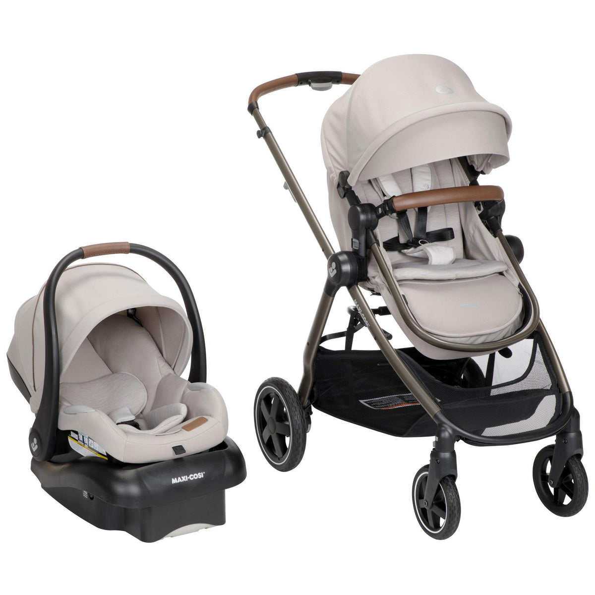 Maxi-Cosi Zelia Luxe 5-in-1 Modular Travel System New Hope Tan
