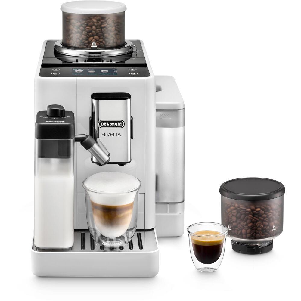 Delonghi Rivelia Espresso Machine in Arctic White
